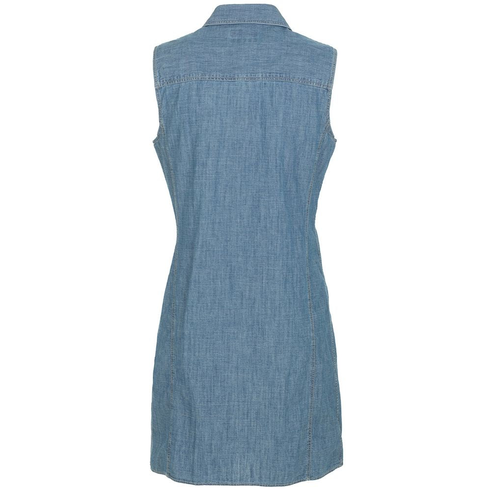 Fred Mello Blue Cotton Dress