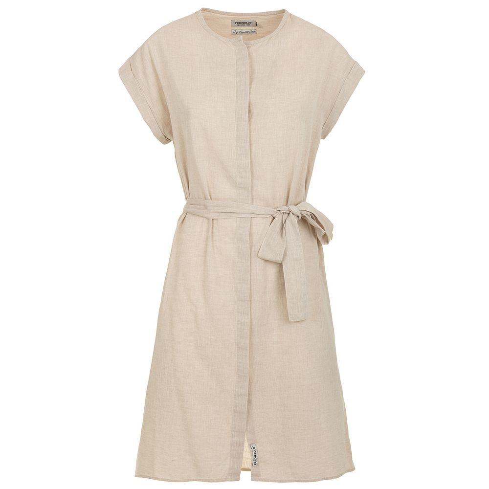 Fred Mello Beige Cotton Dress