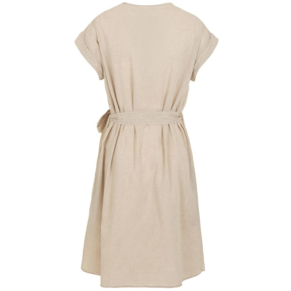 Fred Mello Beige Cotton Dress