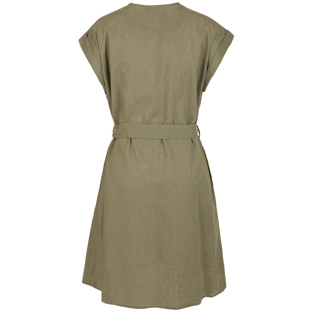 Fred Mello Green Cotton Dress