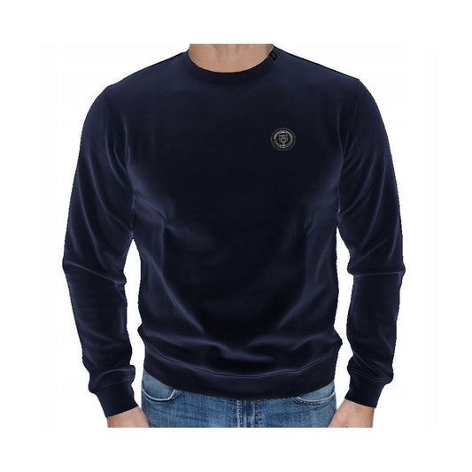 Plein Sport Blue Cotton Sweater