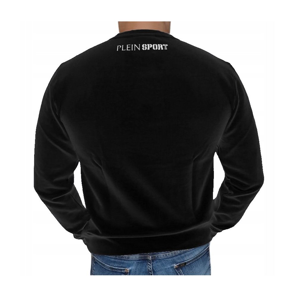 Plein Sport Black Cotton Sweater