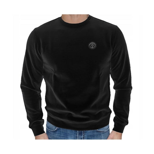 Plein Sport Black Cotton Sweater