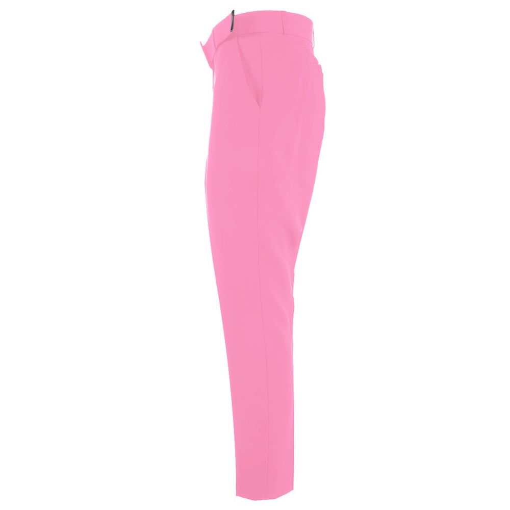 Yes Zee Pink Polyester Jeans & Pant