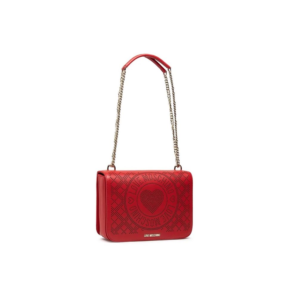 Love Moschino Red Artificial Leather Crossbody Bag