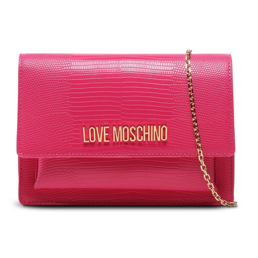 Love Moschino Fuchsia Artificial Leather Crossbody Bag