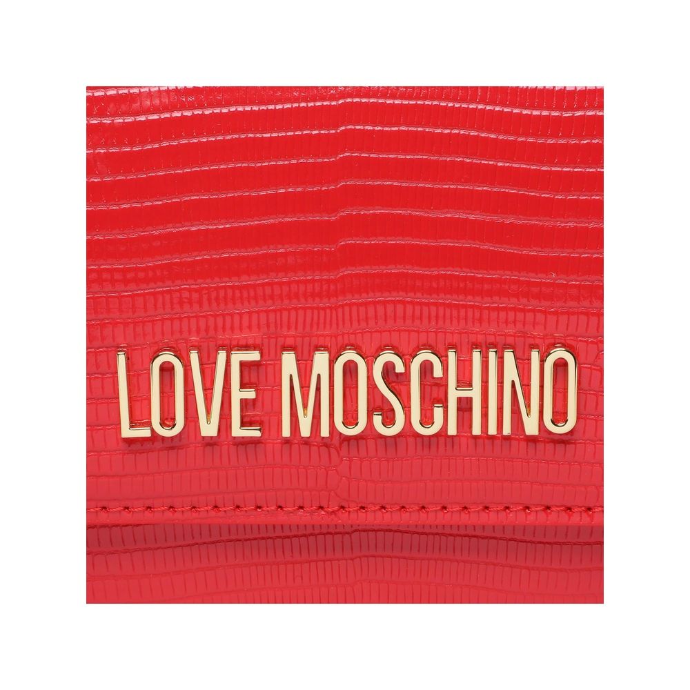 Love Moschino Red Artificial Leather Crossbody Bag