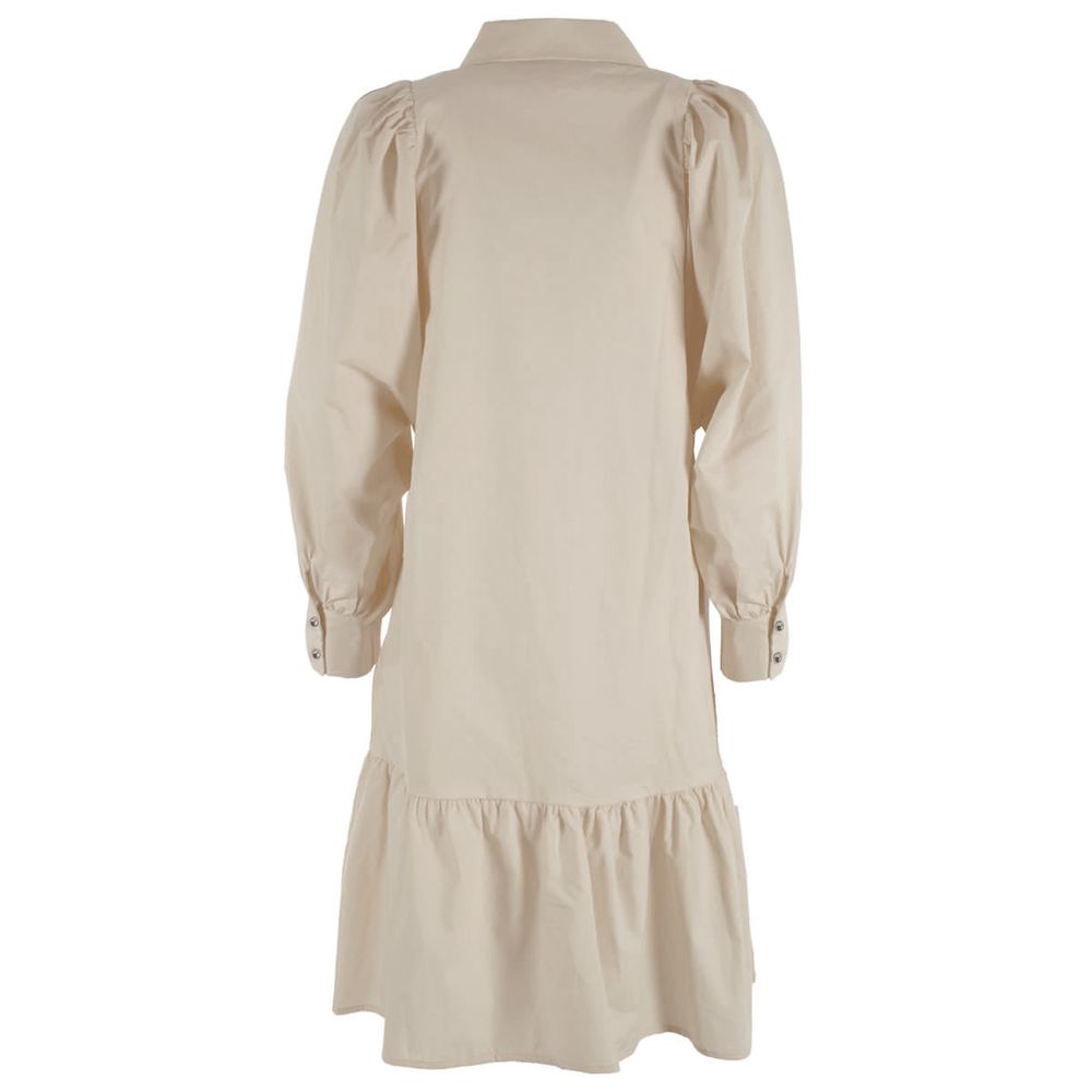 Yes Zee Beige Cotton Dress