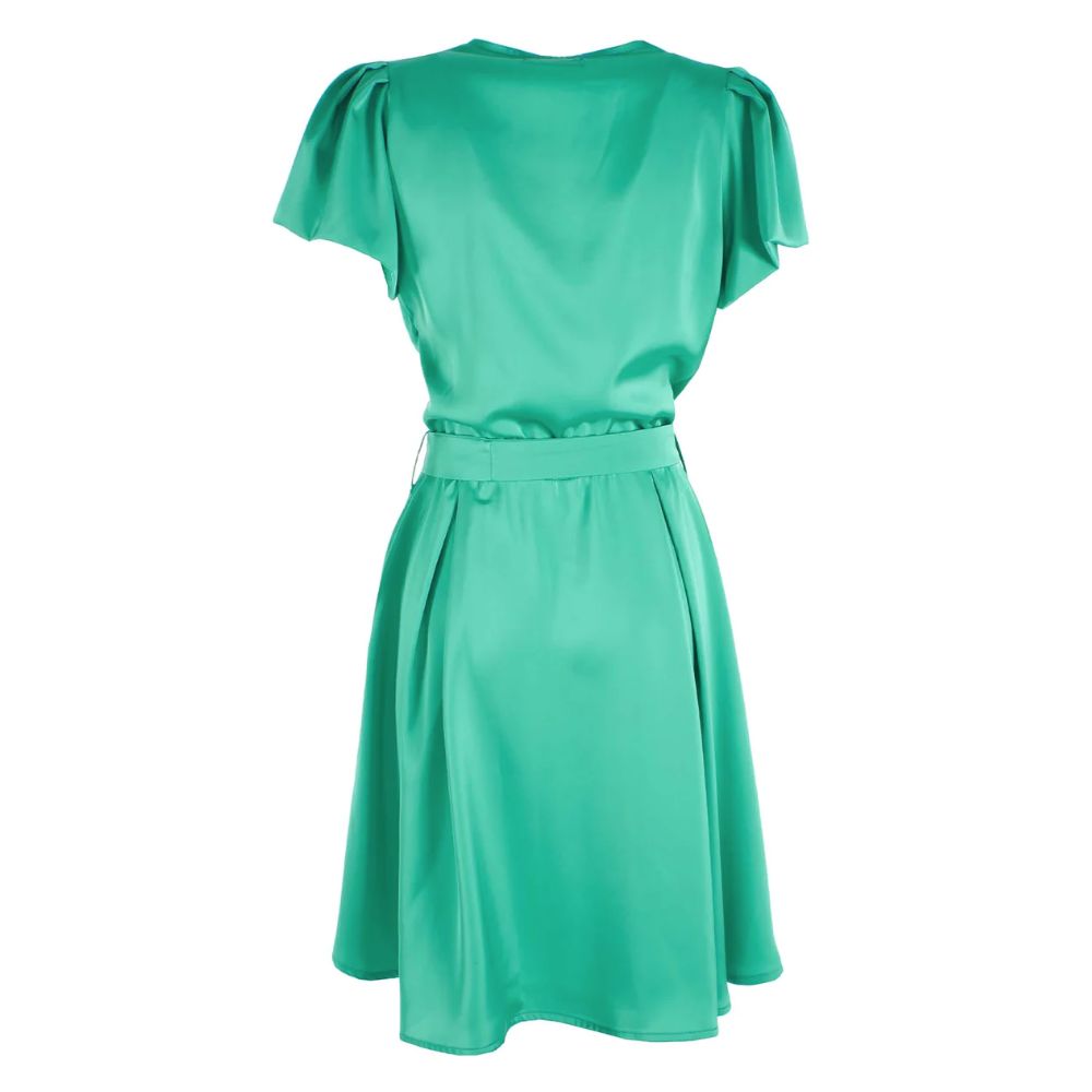 Yes Zee Green Polyester Dress