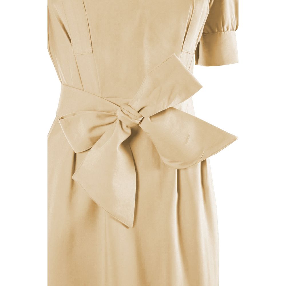 Yes Zee Beige Viscose Dress