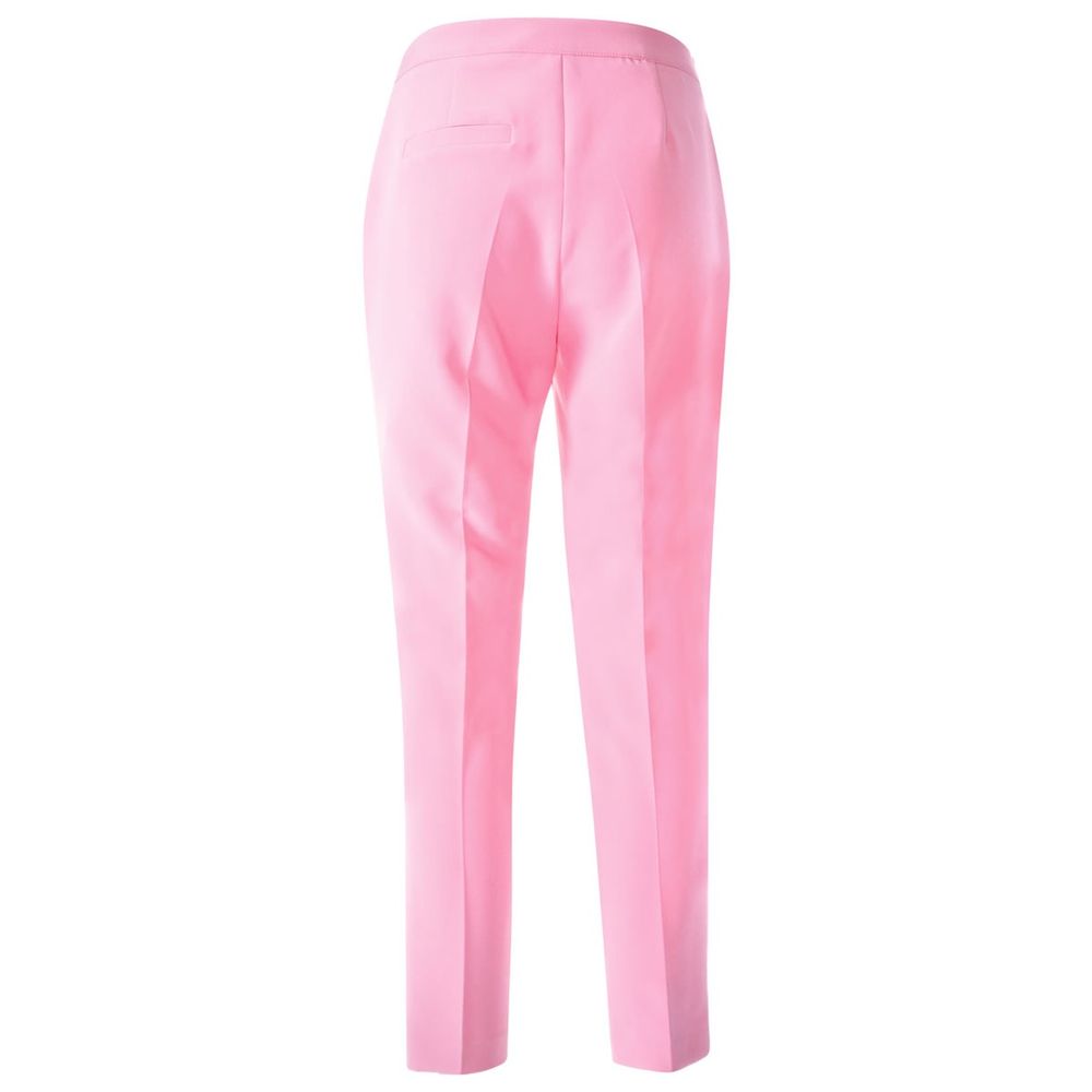 Yes Zee Pink Polyester Jeans & Pant