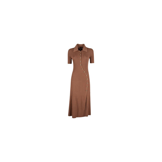 Yes Zee Brown Viscose Dress