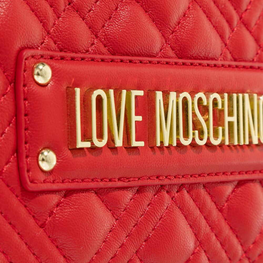 Love Moschino Red Artificial Leather Crossbody Bag