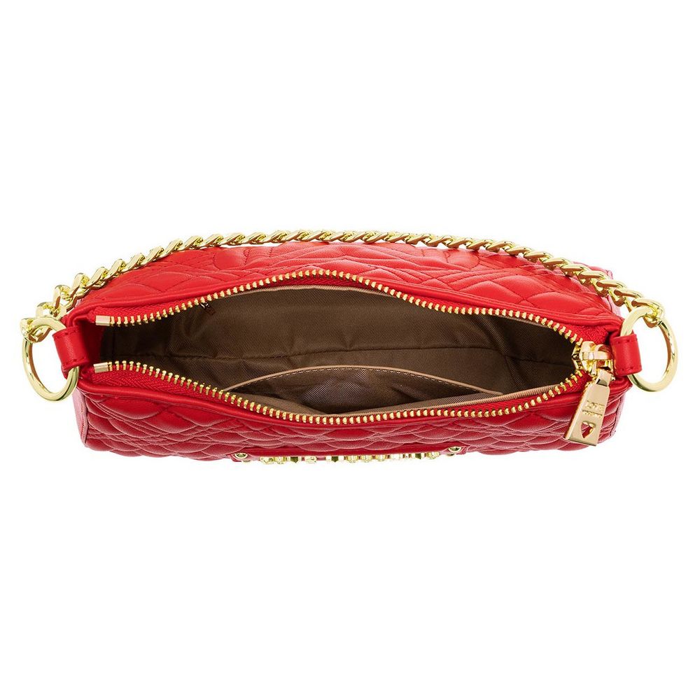 Love Moschino Red Artificial Leather Crossbody Bag