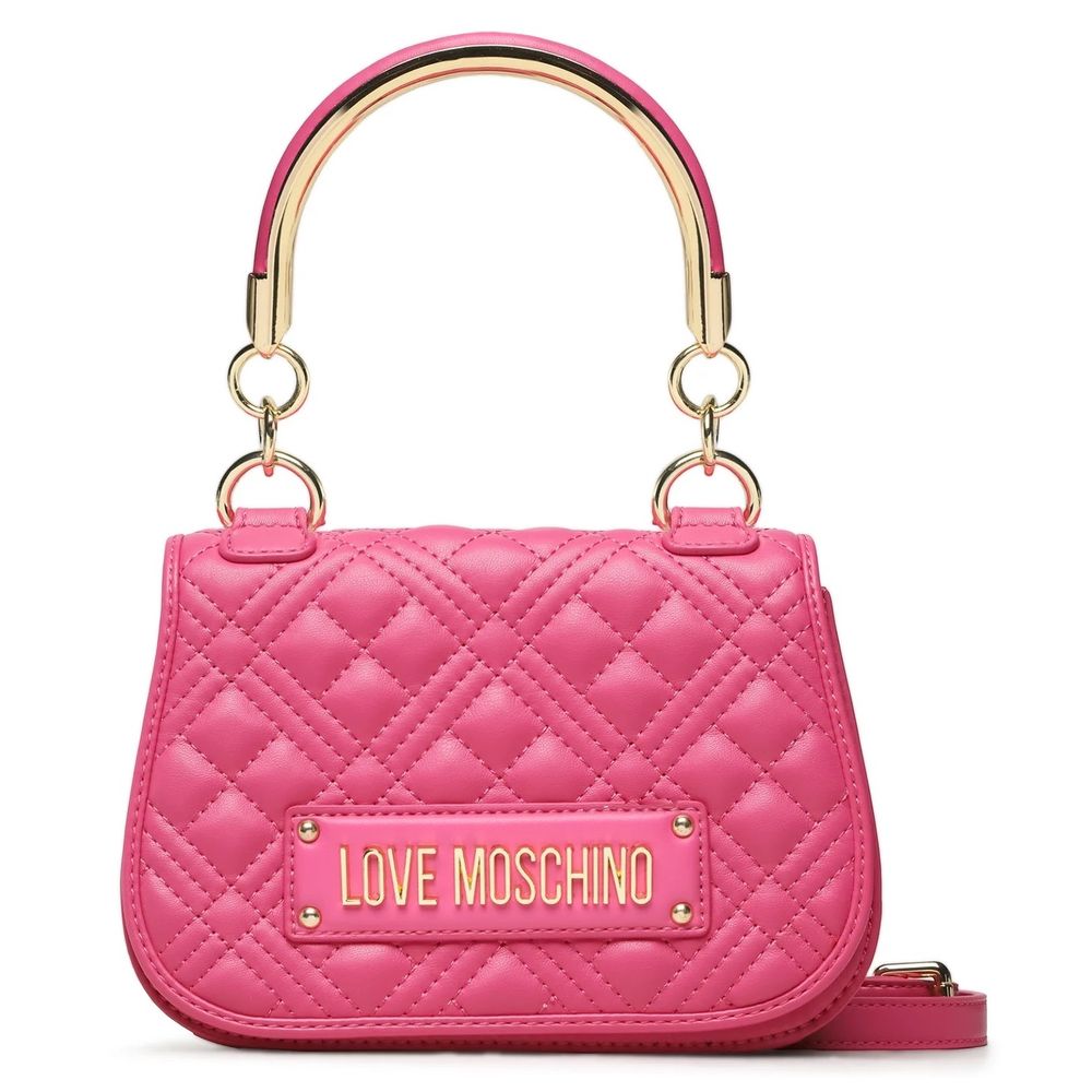 Love Moschino Fuchsia Artificial Leather Crossbody Bag