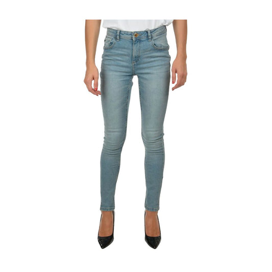 Yes Zee Light Blue Cotton Jeans & Pant