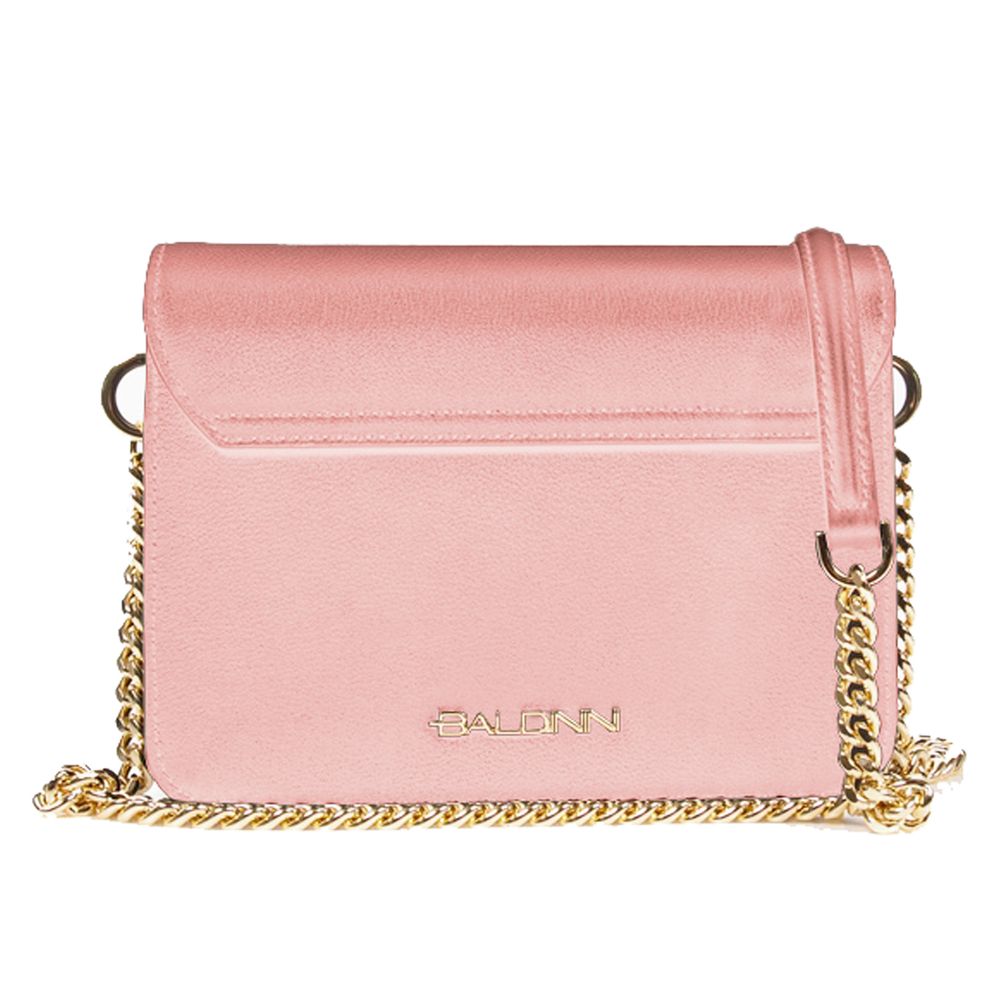 Baldinini Trend Pink Leather Di Calfskin Handbag