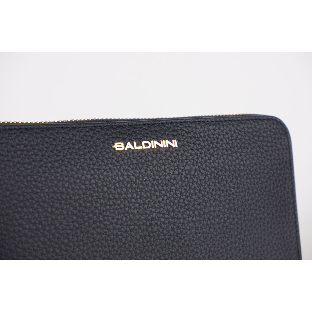 Baldinini Trend Black Leather Wallet