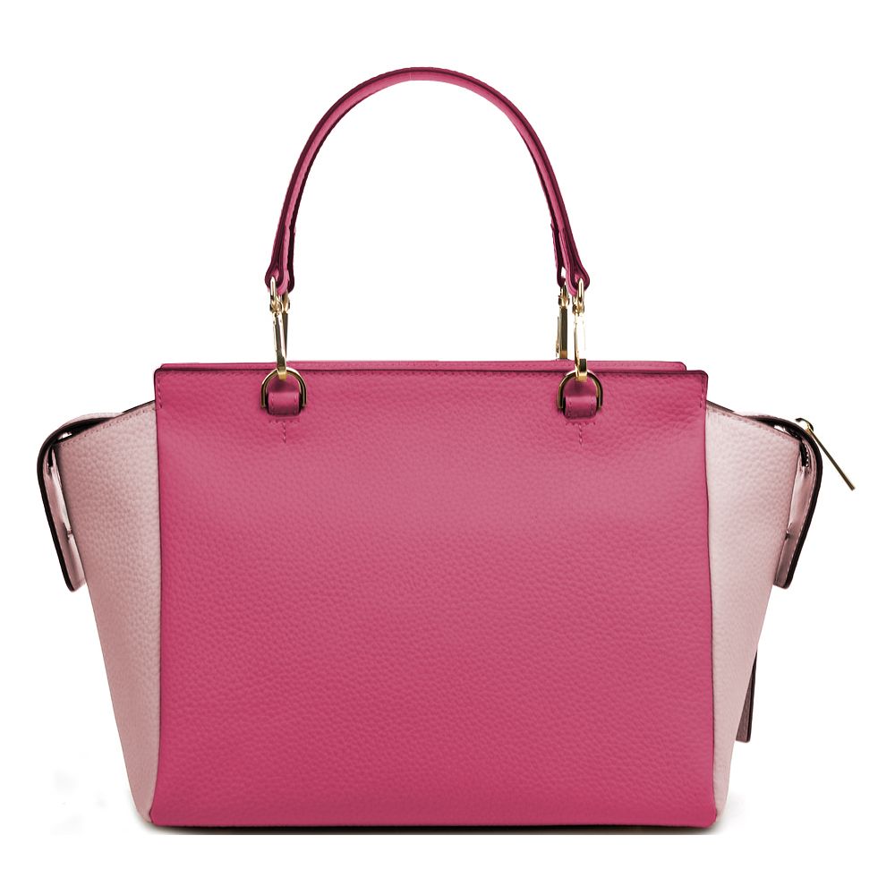 Baldinini Trend Fuchsia Leather Di Calfskin Handbag