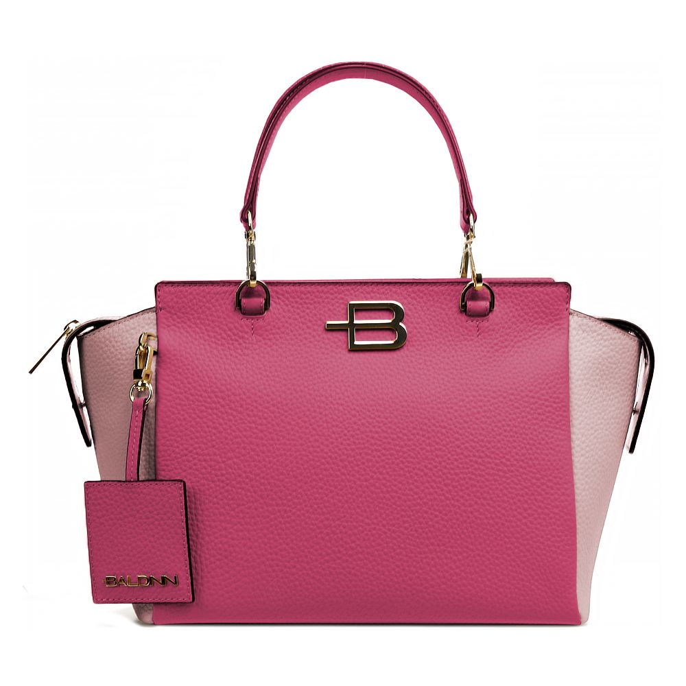 Baldinini Trend Fuchsia Leather Di Calfskin Handbag