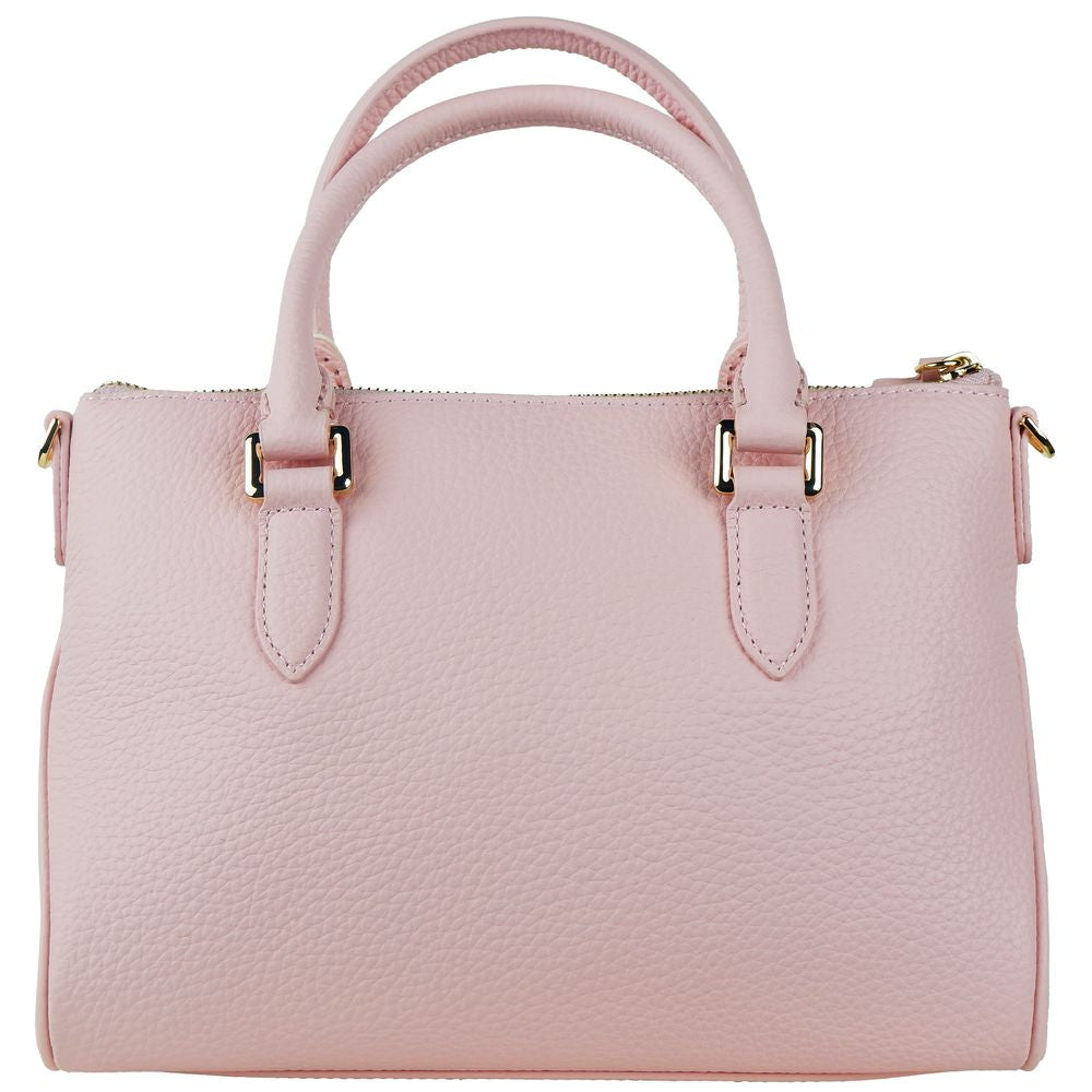 Baldinini Trend Pink Leather Di Calfskin Handbag