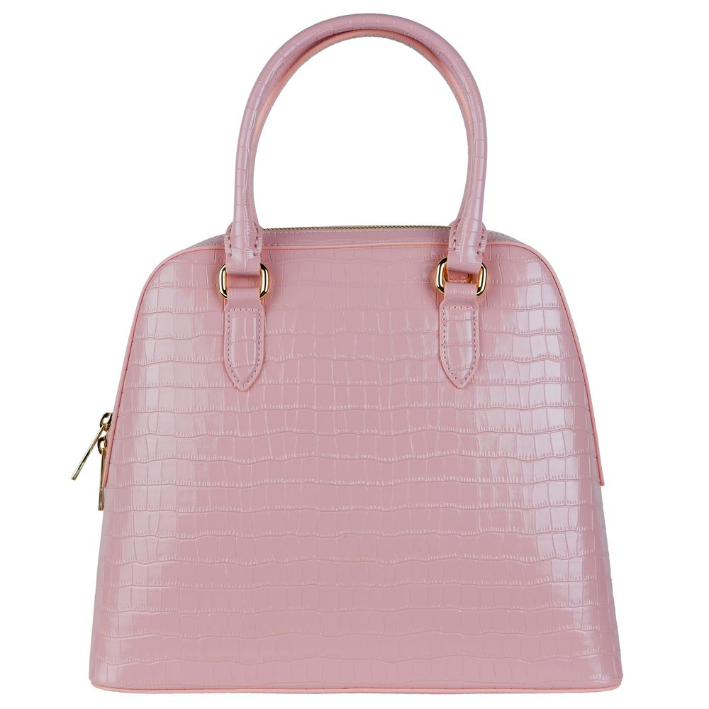 Baldinini Trend Pink Leather Di Calfskin Handbag