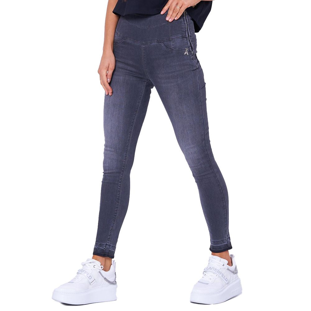 Patrizia Pepe Gray Cotton Jeans & Pant