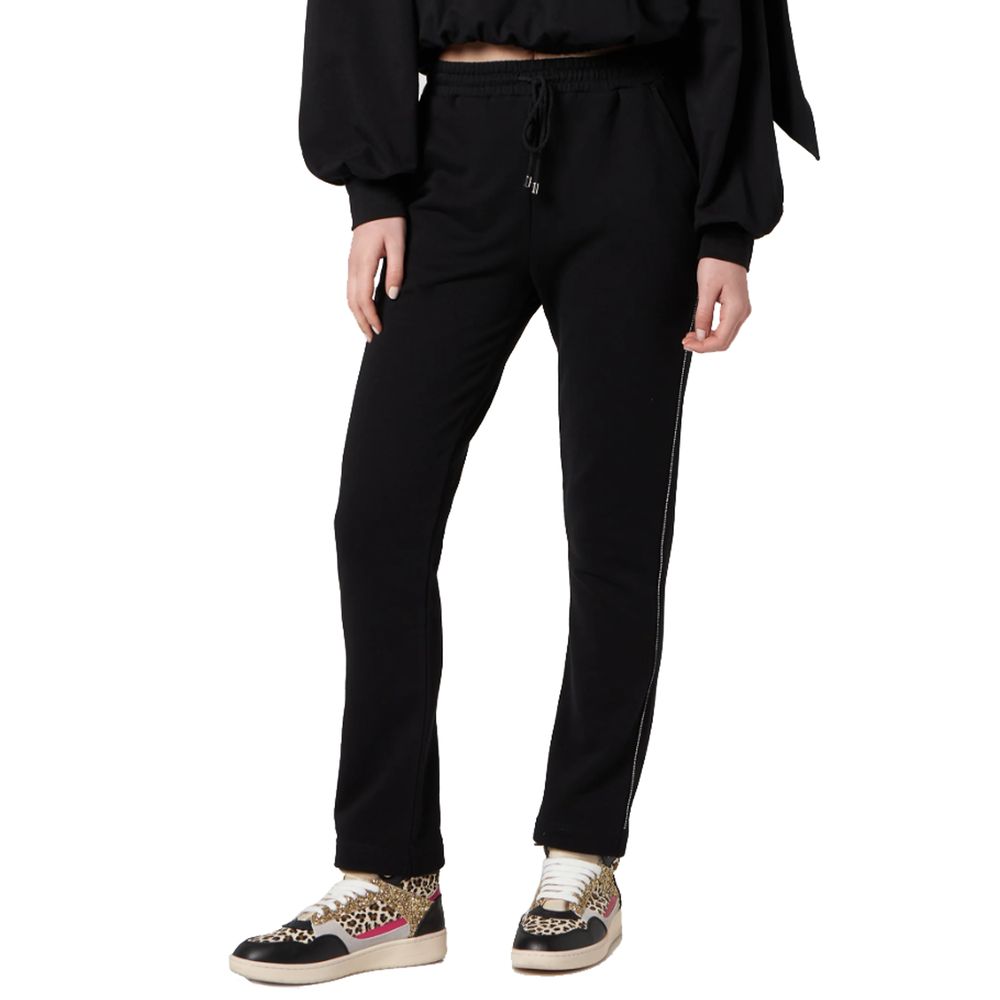 Patrizia Pepe Black Cotton Jeans & Pant