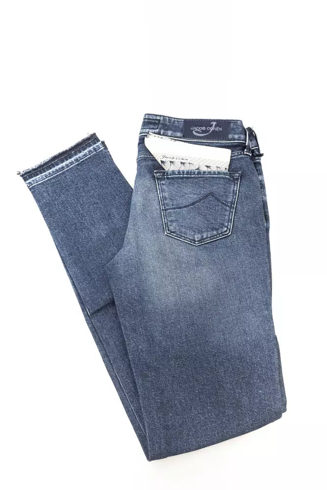 Jacob Cohen Blue Cotton Jeans & Pant