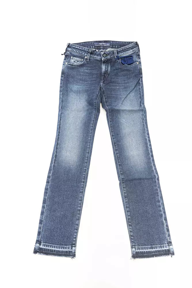 Jacob Cohen Blue Cotton Jeans & Pant