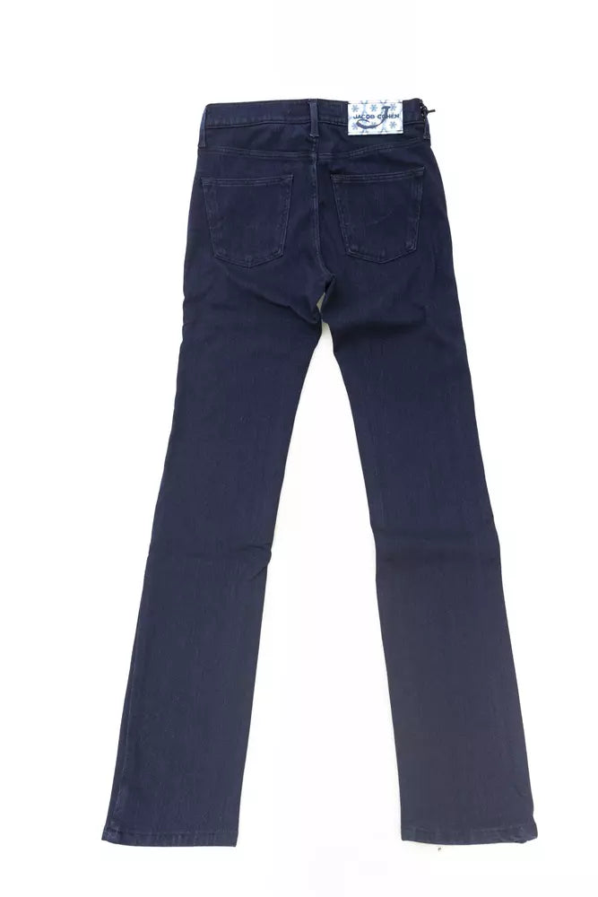 Jacob Cohen Blue Cotton Jeans & Pant