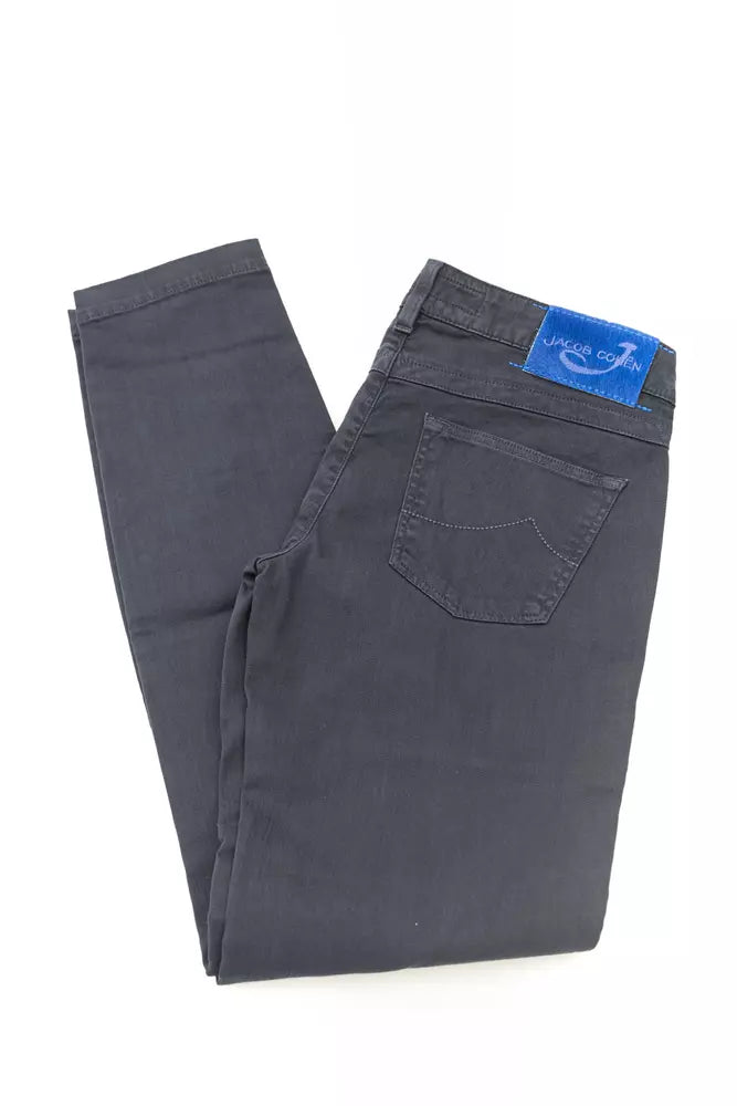 Jacob Cohen Blue Cotton Jeans & Pant