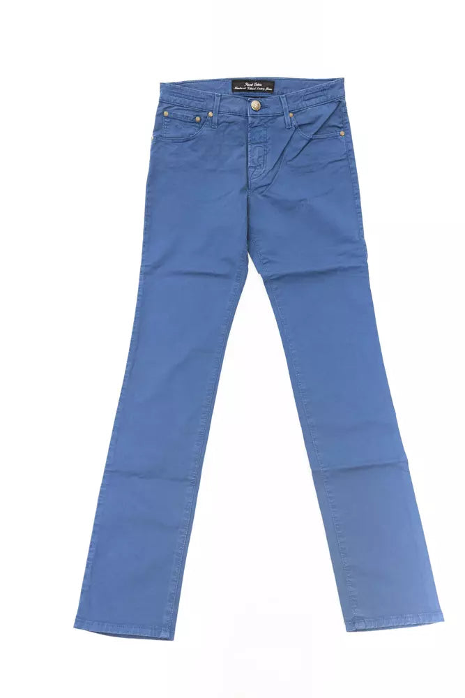 Jacob Cohen Blue Cotton Jeans & Pant