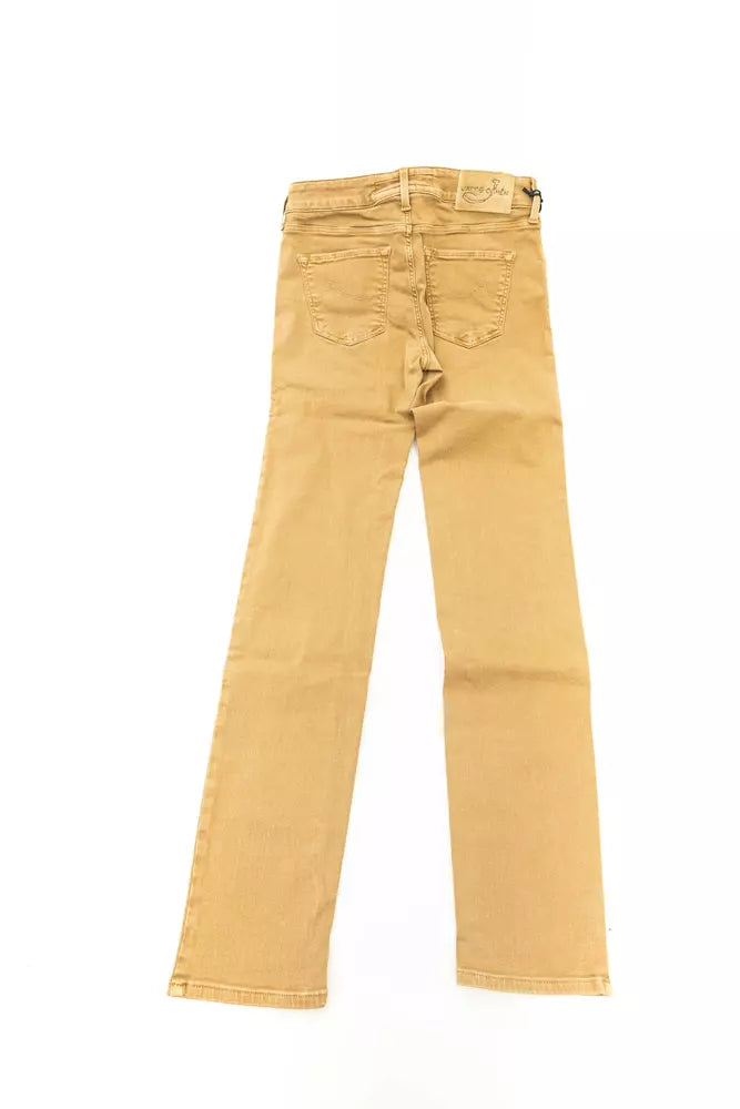 Jacob Cohen Beige Cotton Jeans & Pant