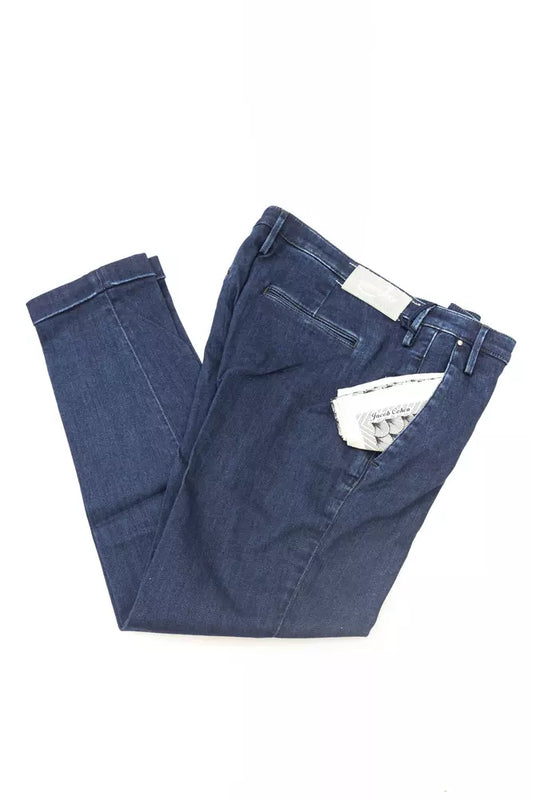 Jacob Cohen Blue Cotton Jeans & Pant