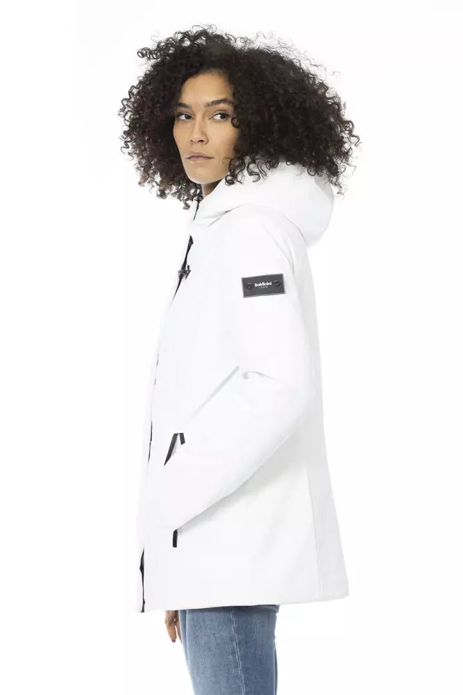 Baldinini Trend White Polyester Jackets & Coat