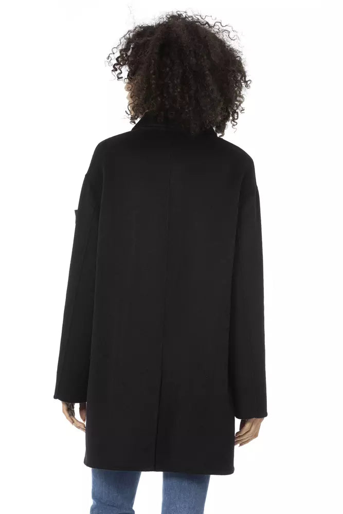 Baldinini Trend Black Wool Jackets & Coat