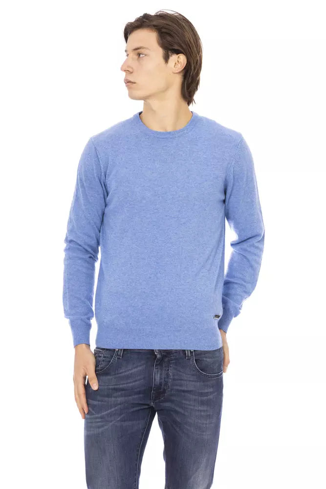 Baldinini Trend Light-blue Wool Sweater