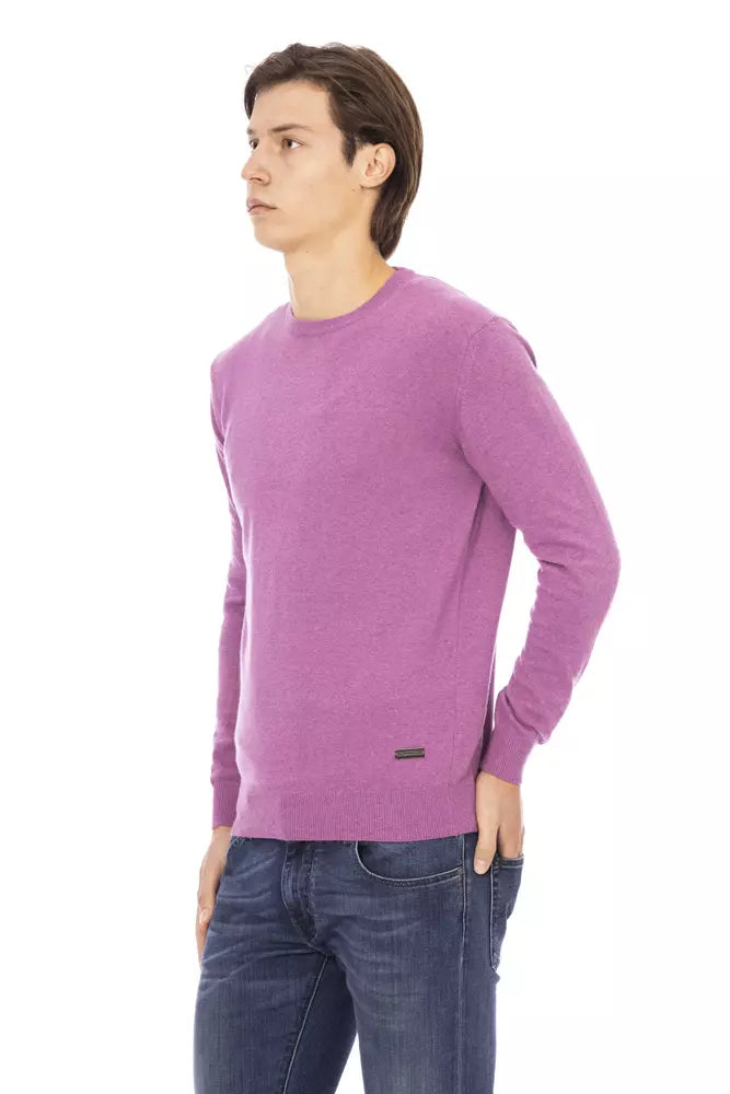 Baldinini Trend Violet Wool Sweater