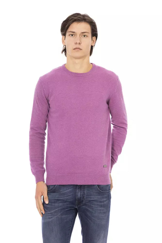 Baldinini Trend Violet Wool Sweater