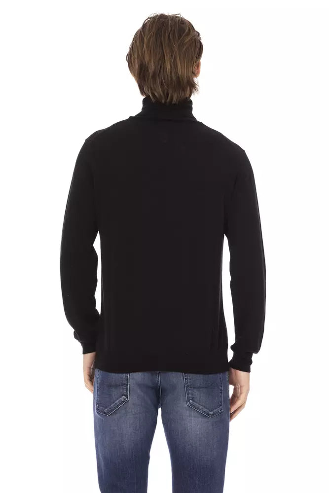 Baldinini Trend Black Fabric Sweater