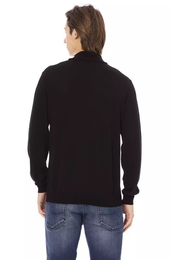 Baldinini Trend Black Fabric Sweater