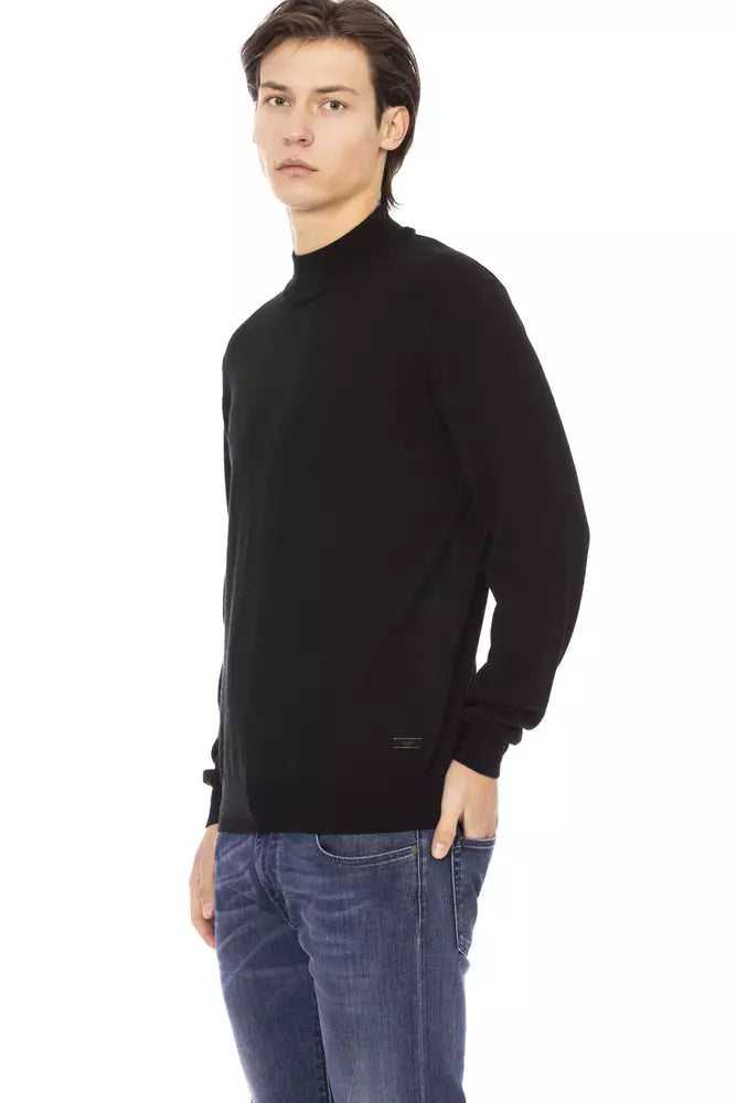 Baldinini Trend Black Fabric Sweater