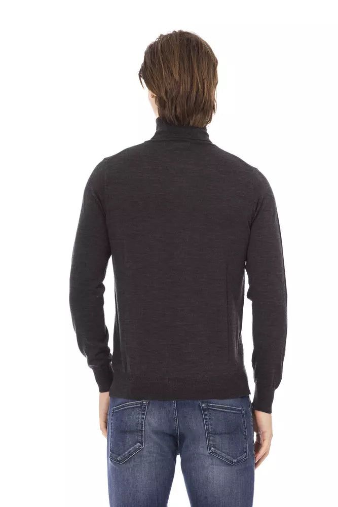 Baldinini Trend Gray Fabric Sweater