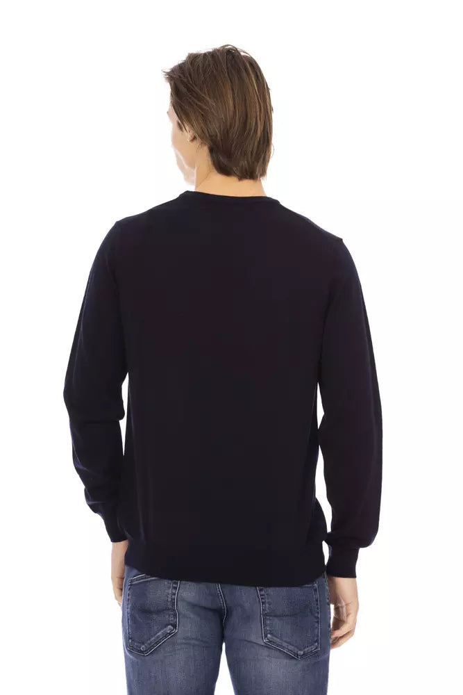 Baldinini Trend Blue Fabric Sweater