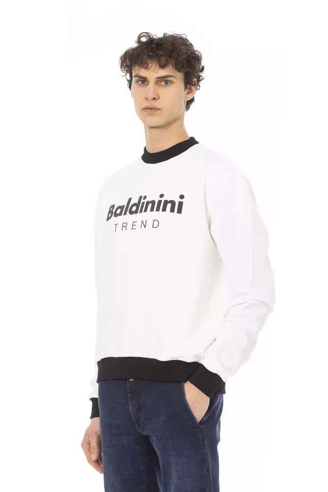 Baldinini Trend White Cotton Sweater