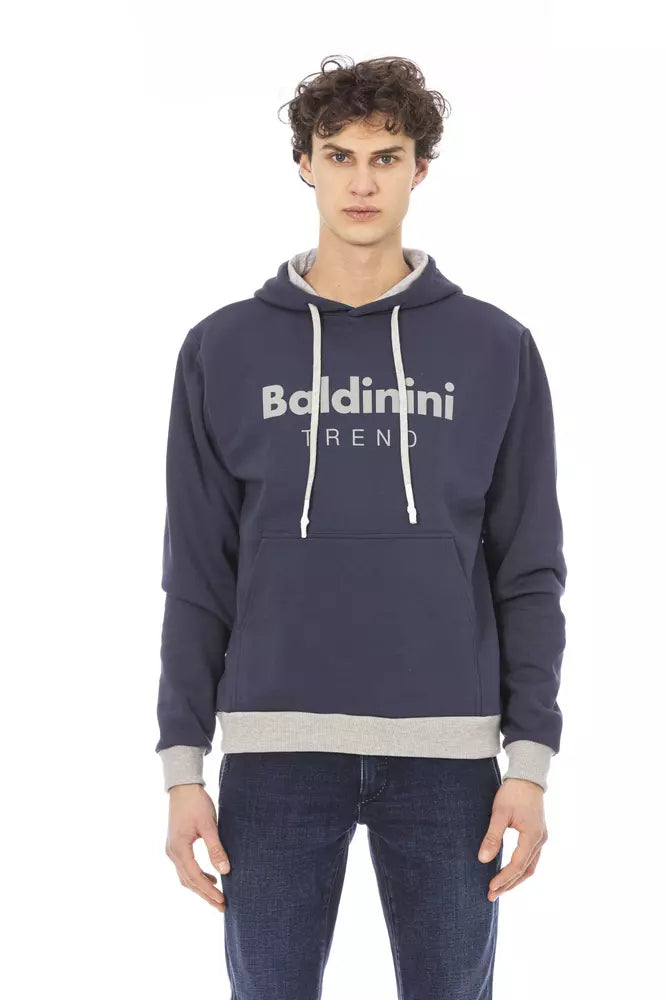 Baldinini Trend Blue Cotton Sweater