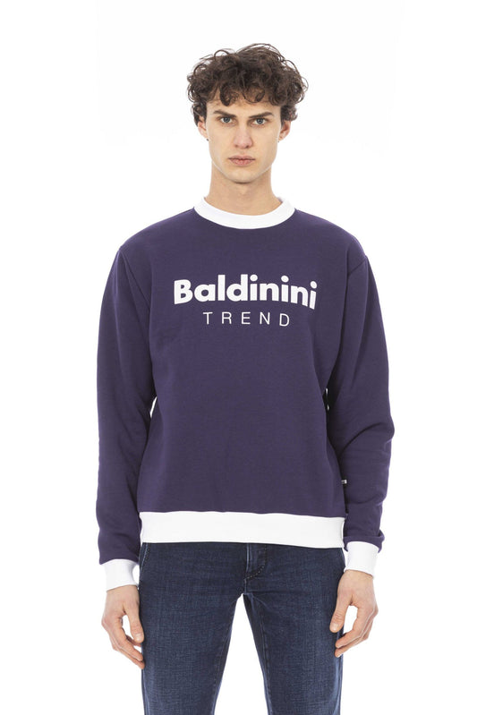 Baldinini Trend Purple Cotton Sweater