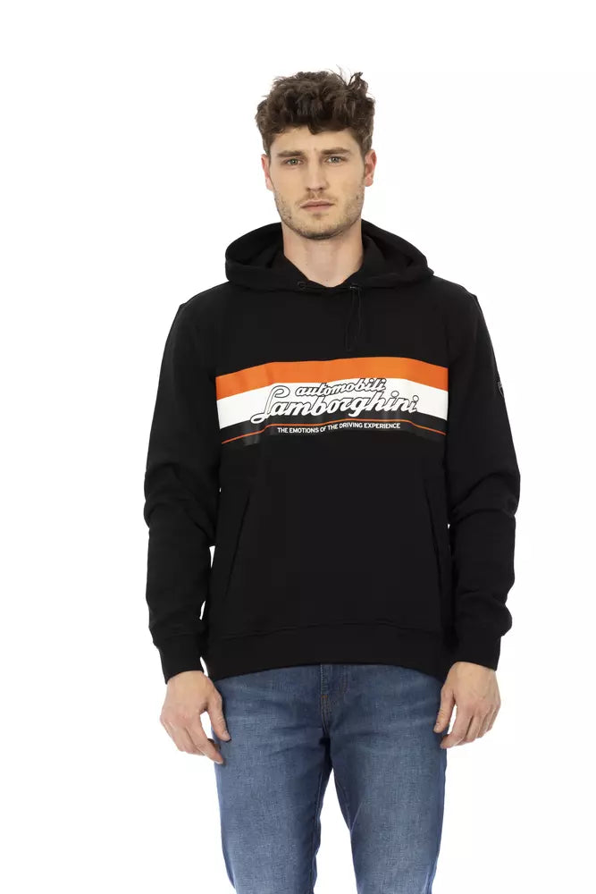 Automobili Lamborghini Black Cotton Sweater