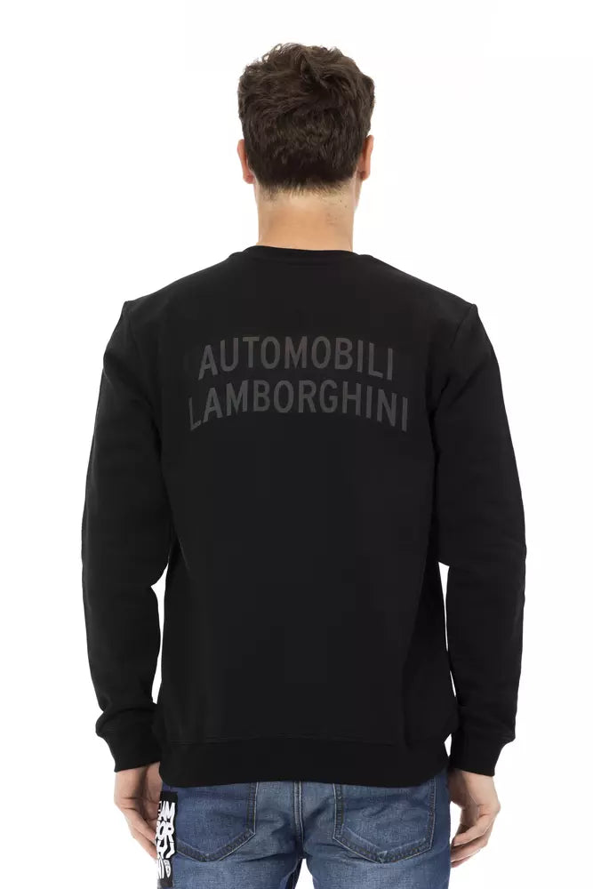 Automobili Lamborghini Black Cotton Sweater